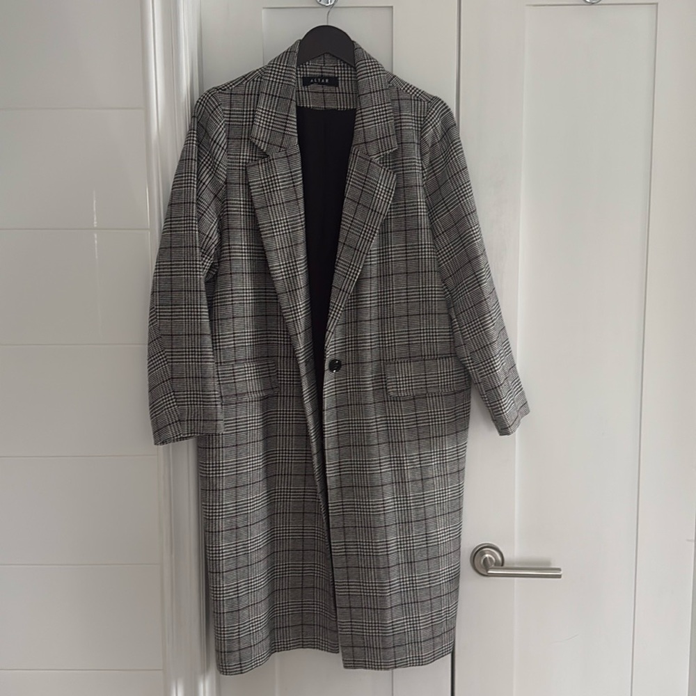 Grey Tweed Jacket, Size Small